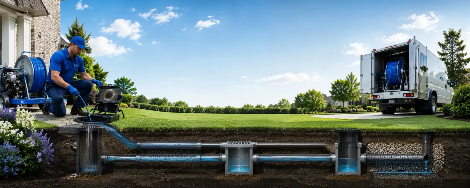 Outdoor drain cleaning information for Trophy Club, TX
